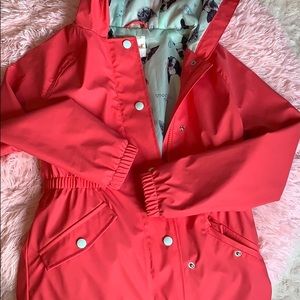Cat and Jack Pink rain jacket girls size M